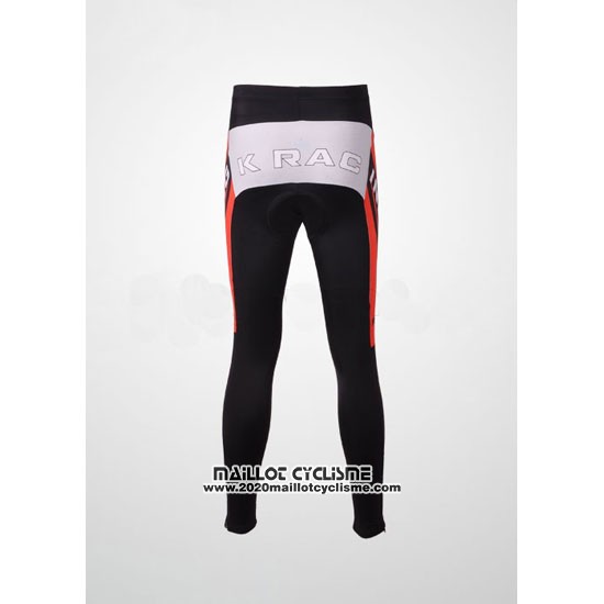 2010 Maillot Ciclismo Rock Racing Rouge et Bleu Clair Manches Longues et Cuissard